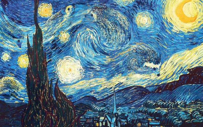 Van Gogh's 1888 'The Starry Hedgehog Night'