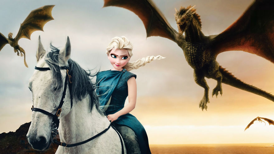 Elsa As Daenerys Targaryen (Emilia Clarke)
