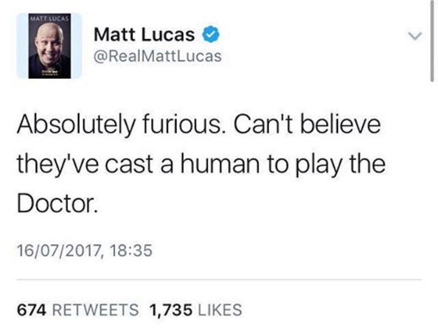 Fans React To Female Doctor! "Change My Dears And Not A Moment Too Soon...."