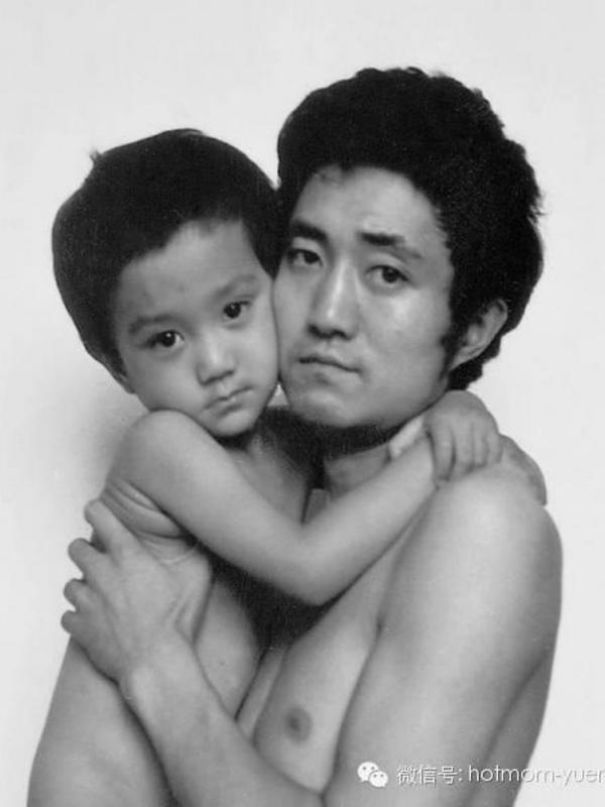 Father Took Pictures With His Son As He Was Growing Up.very Lovely!