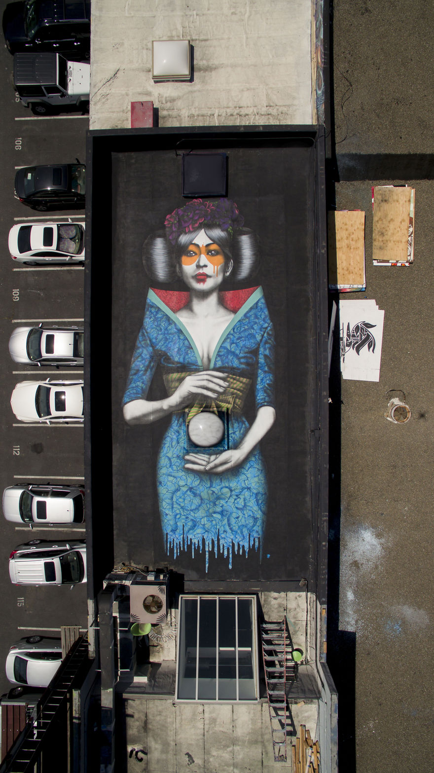 Fin Dac's New Rooftop Mural In San Francisco