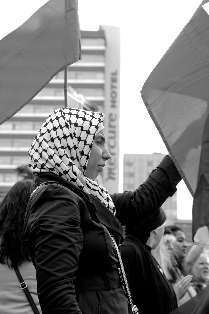 Free Palestine Protest At The Gardens