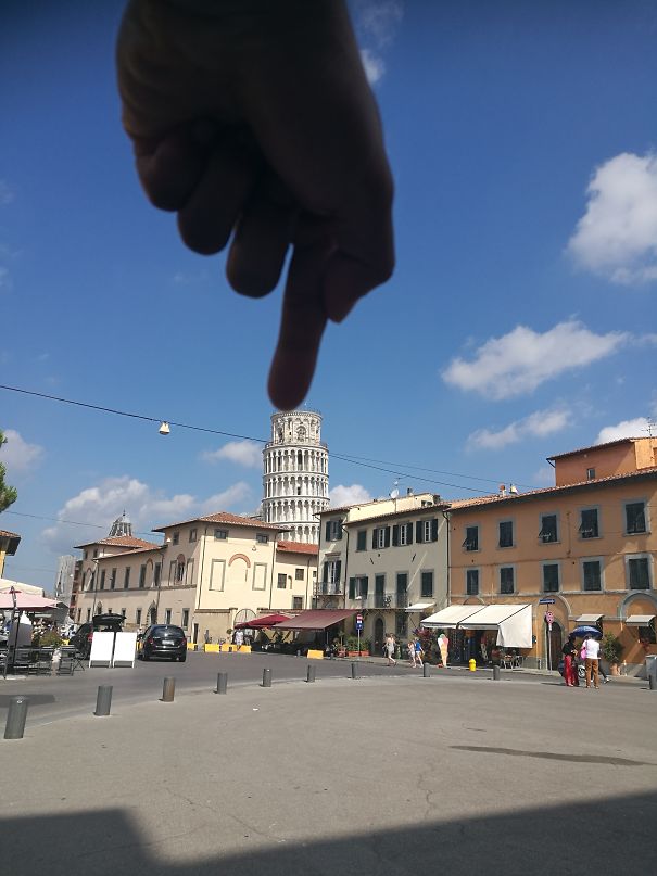 Just Me, Straighten Up The Pisa Tower.