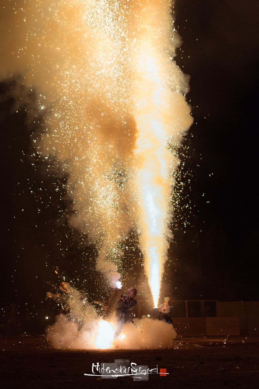 Traditional Firework Festival In Japan