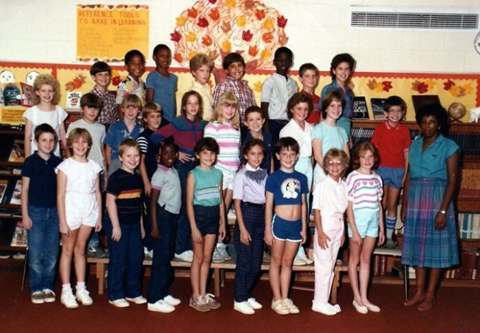4th Grade Class Photo; 1985 And The Photographer Clearly Wanted To Eff With Me.