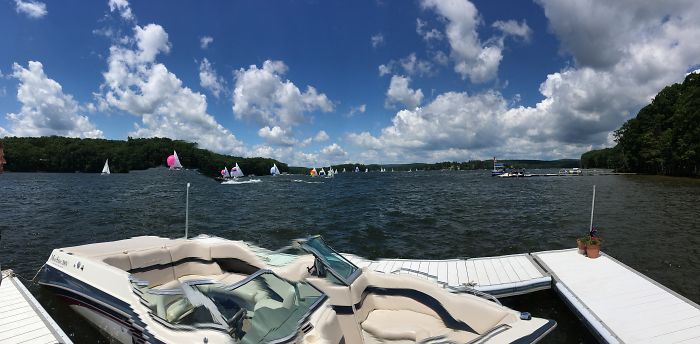 Took A Panoramic While On A Dock In Choppy Waters (can You Tell?)