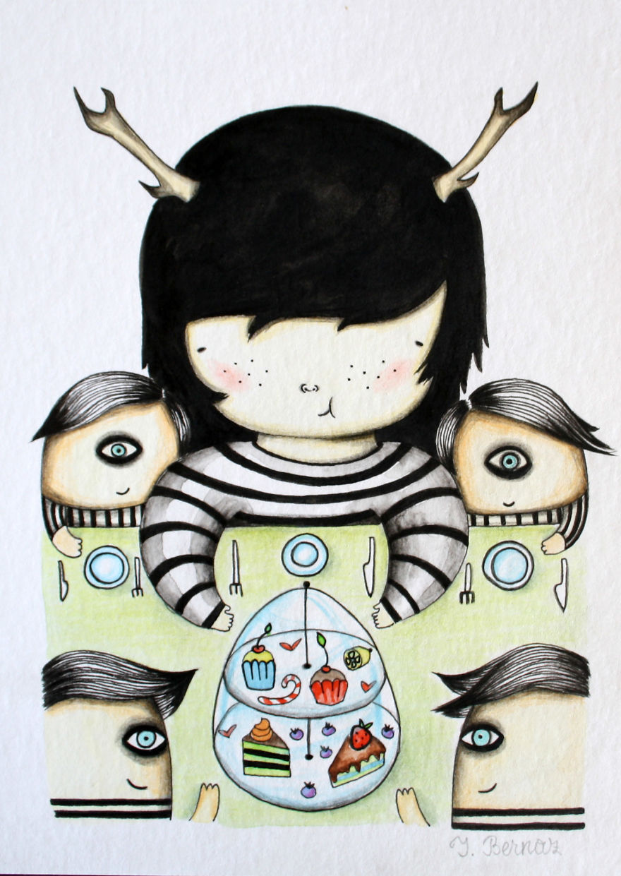 I Created This Cute, Little, Mysterious "Forest Girl" Inspired From A Surrealistic Dream Of Mine.