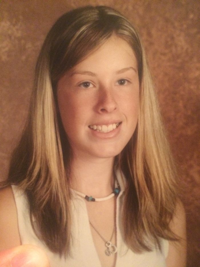 Grade 9 School Photo.. Circa 2004 When I Wore That Puka Shell Necklace Every. Day.