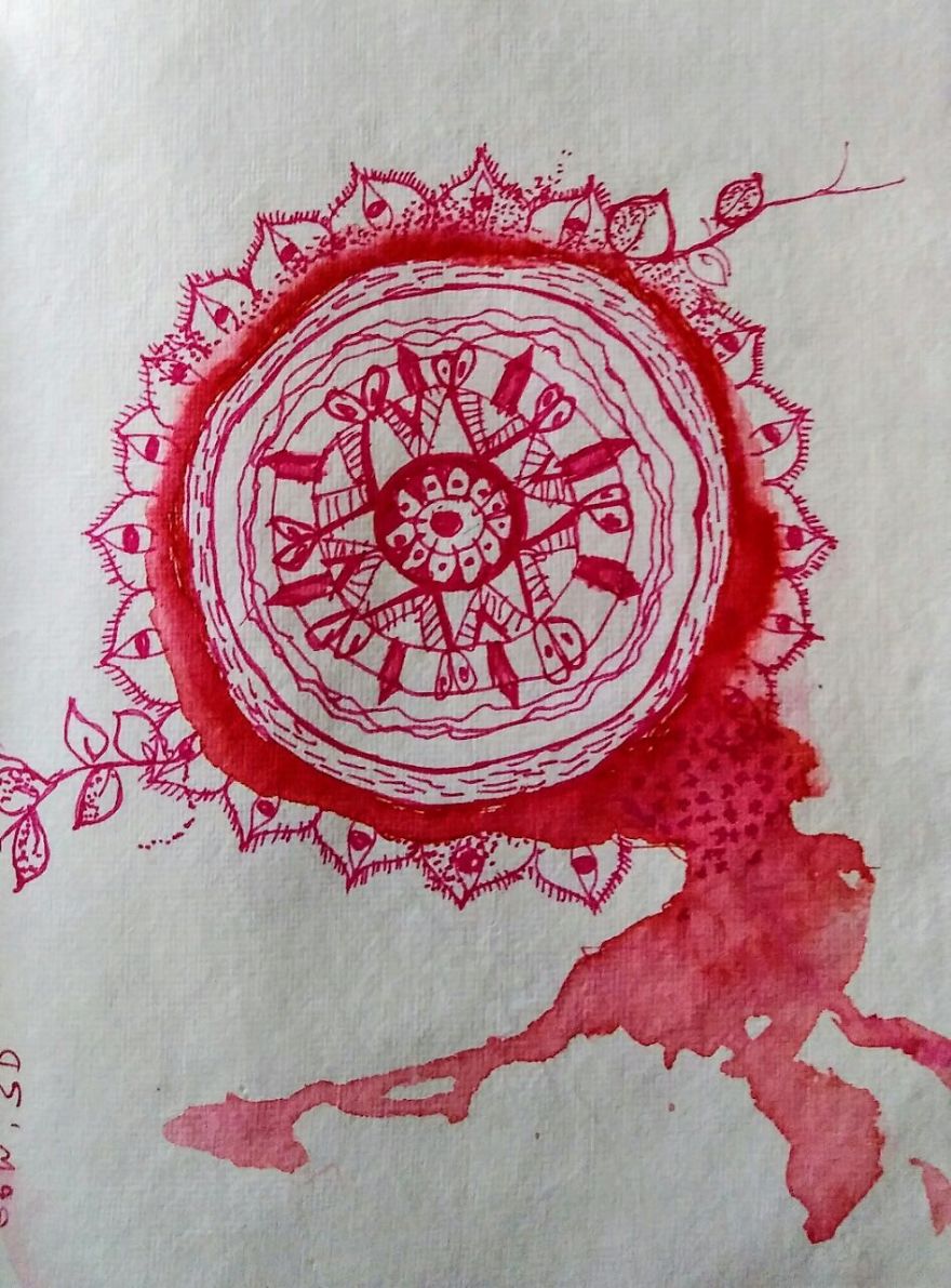 Inside My Womb , Sketches Representing Phases Experienced By Artist Close To Labor And Birth. Inside My Womb , Sketches Representing Phases Experienced By Artist Close To Labor And Birth.