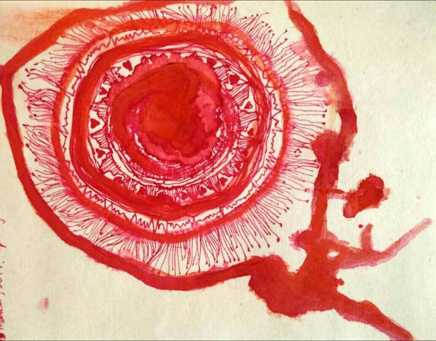 Inside My Womb , Sketches Representing Phases Experienced By Artist Close To Labor And Birth. Inside My Womb , Sketches Representing Phases Experienced By Artist Close To Labor And Birth.