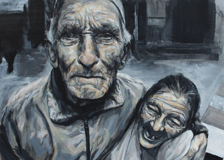 Large Portraits - Oil On Canvas
all Approximately 2 Metres Square