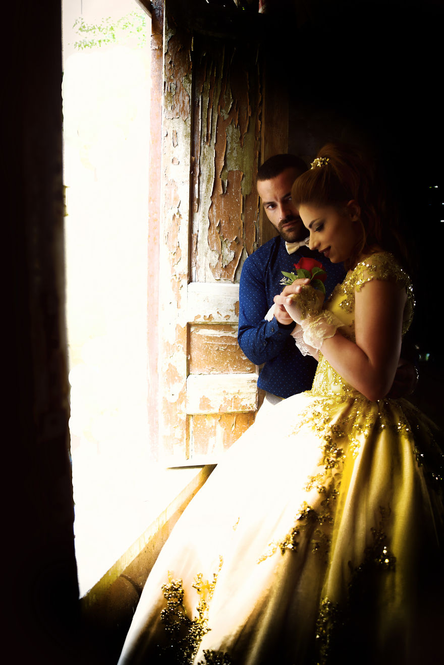 Photographer Stumbles Into Disney-Inspired Wedding Shoot