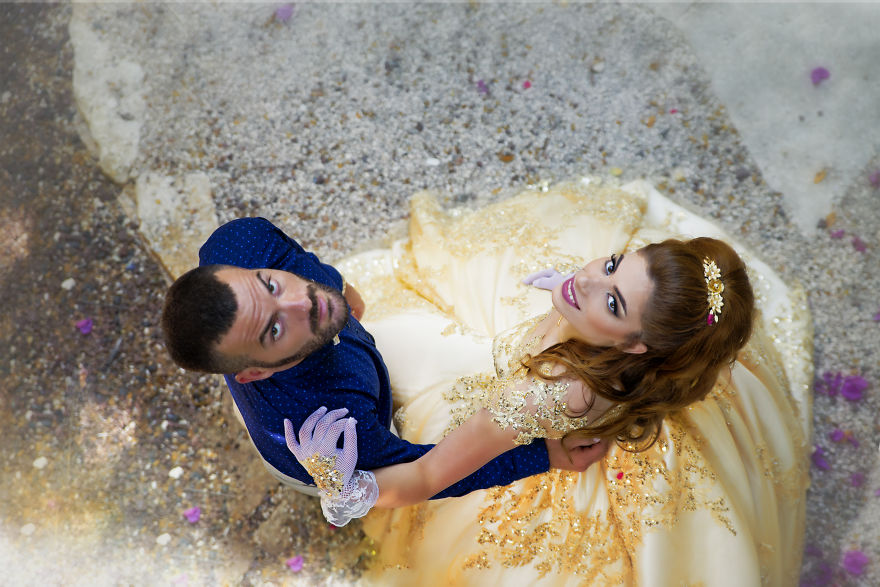 Photographer Stumbles Into Disney-Inspired Wedding Shoot