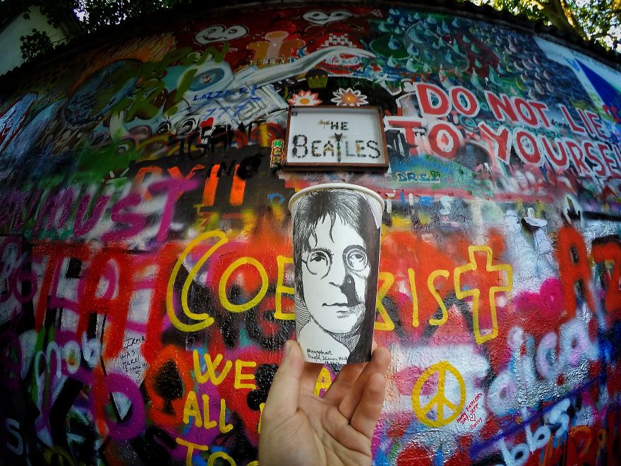 Prague, John Lennon Portrait