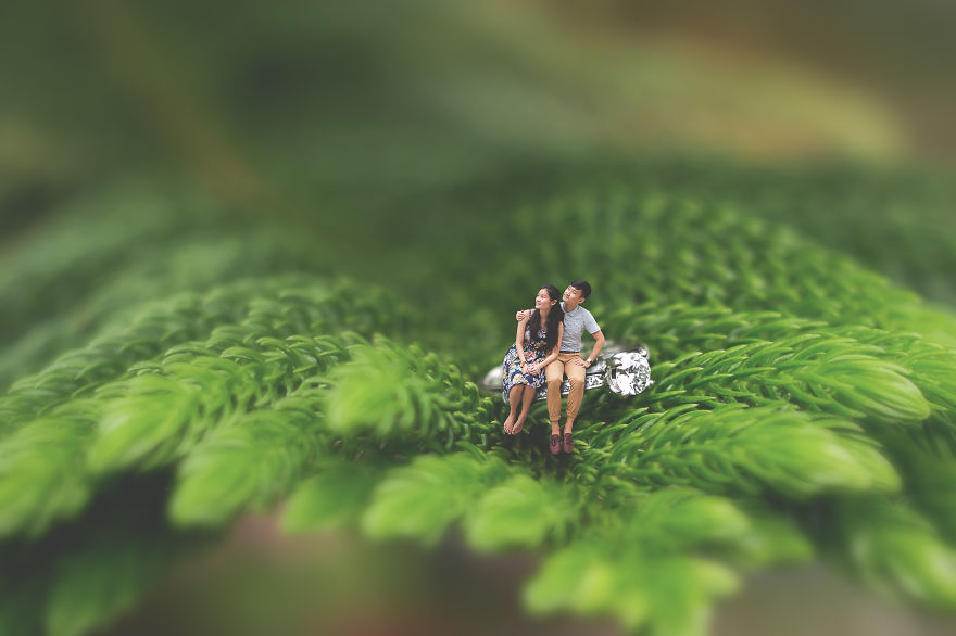 I Turned This Couple's Pre-Wedding Photo Shoot Into A Thumbelina-Inspired Fairy Tale