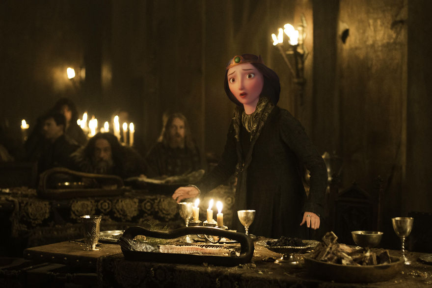Queen Elinor As Catelyn Stark (Michelle Fairley)