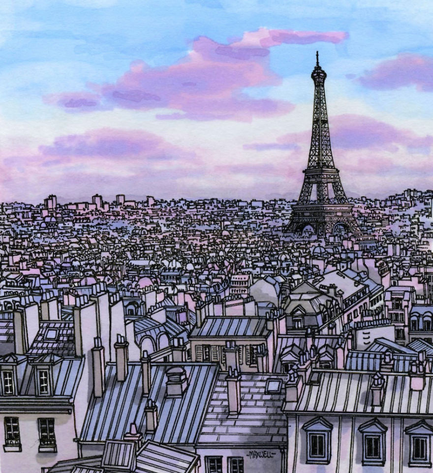 Paris In Purple