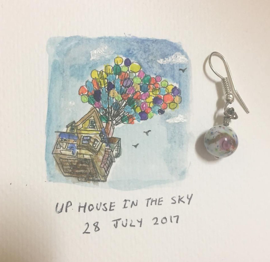 I Paint Miniature Watercolor Art For My 100-Day Drawing Challenge!