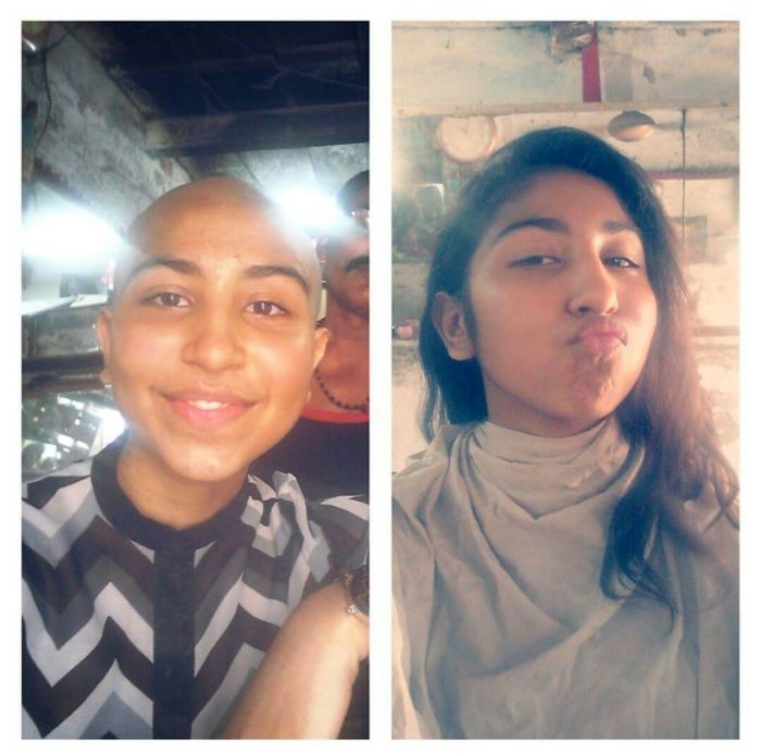 Before And After Getting Your Hair Shaved Off.