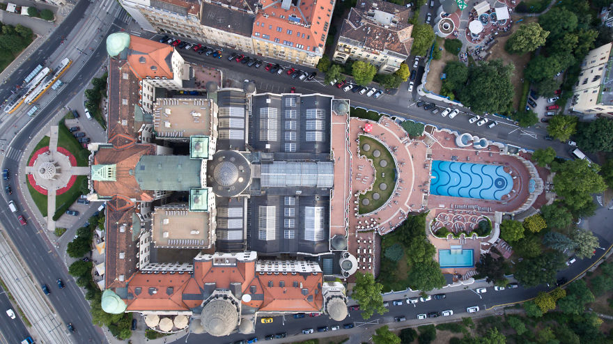 Spectacular Bird’s Eye View Of Extraordinary Pools In Budapest, Spa Capital Of The World, As You’ve Never Seen It Before