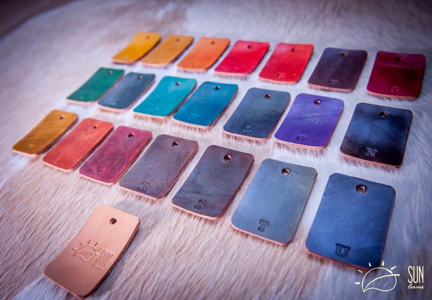 We Made A Hand Dyed Travelers Notebooks From Genuine Leather. Rainbow Of 22 Vivid Colors