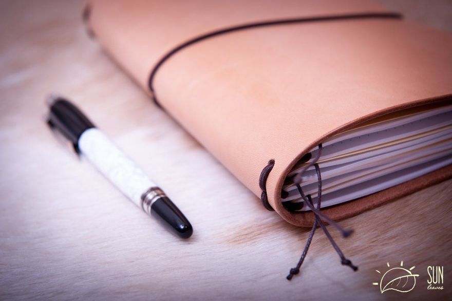 We Made A Hand Dyed Travelers Notebooks From Genuine Leather. Rainbow Of 22 Vivid Colors