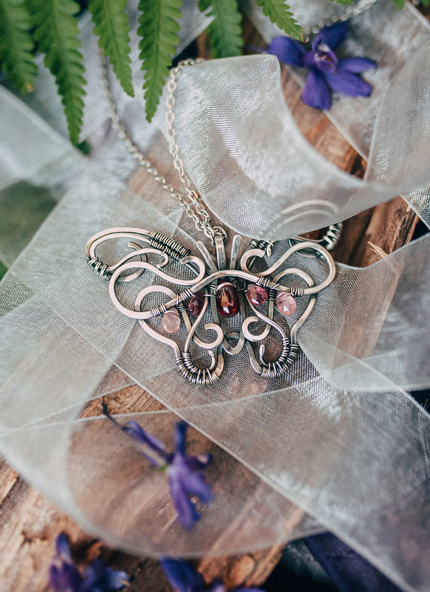 I Create Unique Handmade Jewelry That Mimics The Shape Of True Butterflies