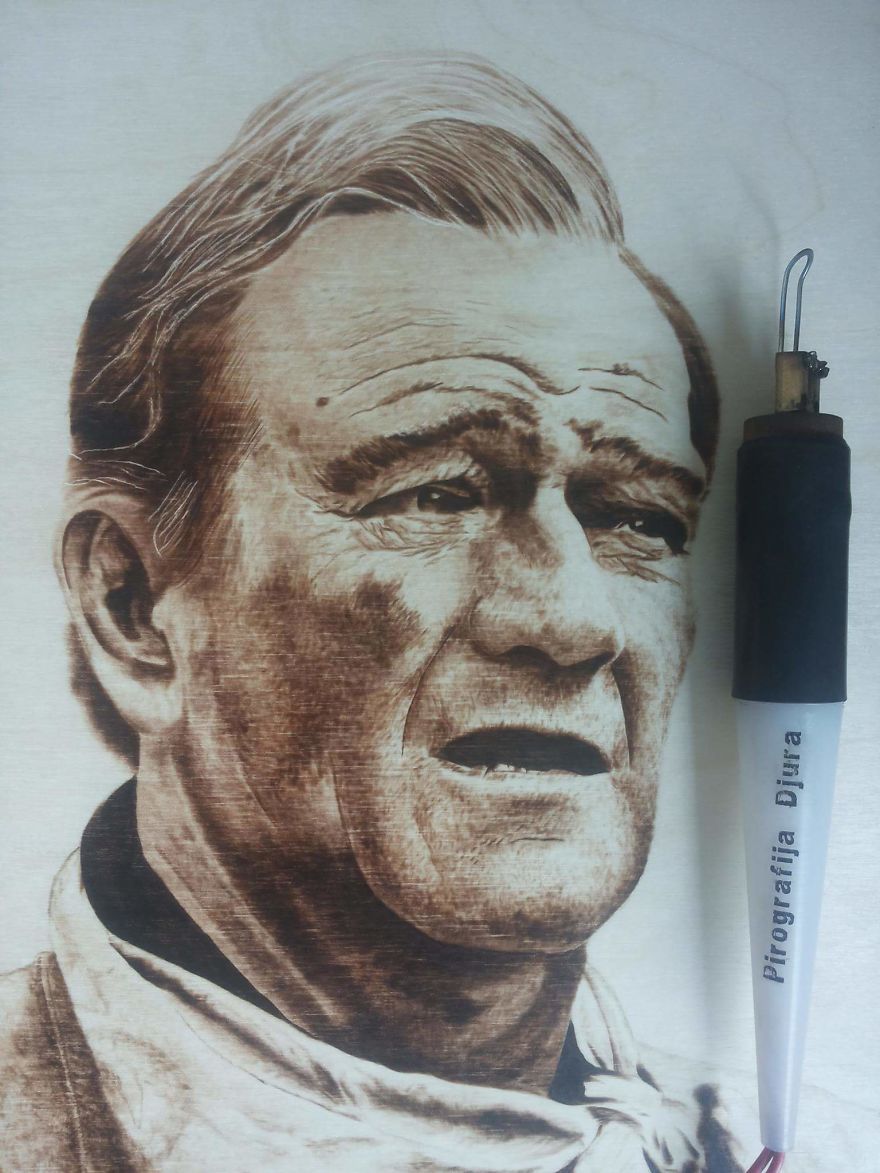 Woodburning, Pyrography Portraits