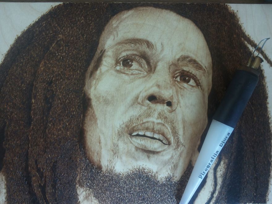 Woodburning, Pyrography Portraits