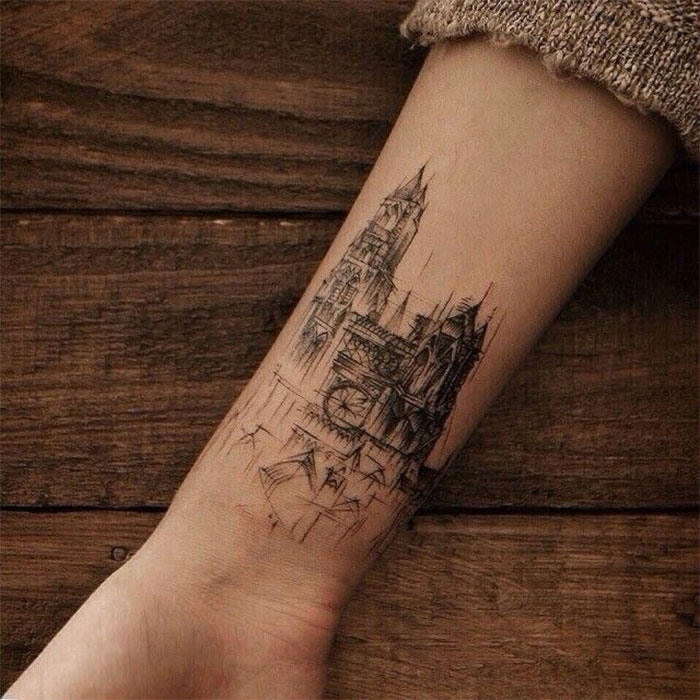 50 Architecture Tattoos That'll Make You Want To Get Inked