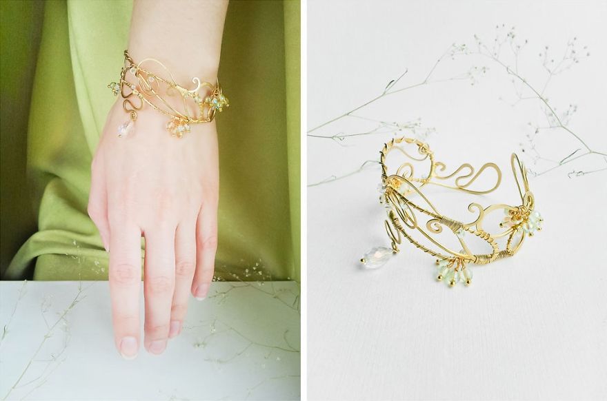 The Angel Garden: Gentle Wire Wrapped Jewelries By A Siberian Artist