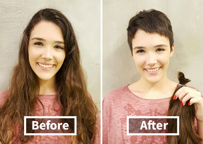 Share Before & After Pics Of Your Extreme Haircut Transformations