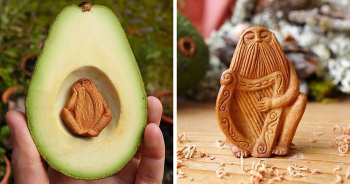 Carving Magical Sigils into Avocado Seeds