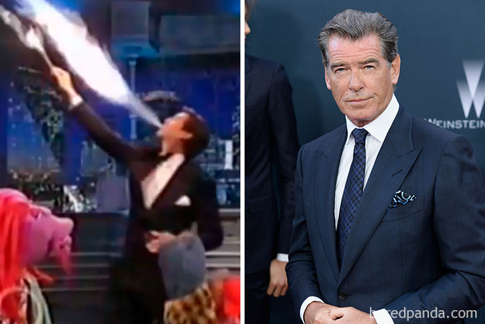 Pierce Brosnan Was A Professional Fire Eater In His Teens And Performed Under The Big Top For Three Years