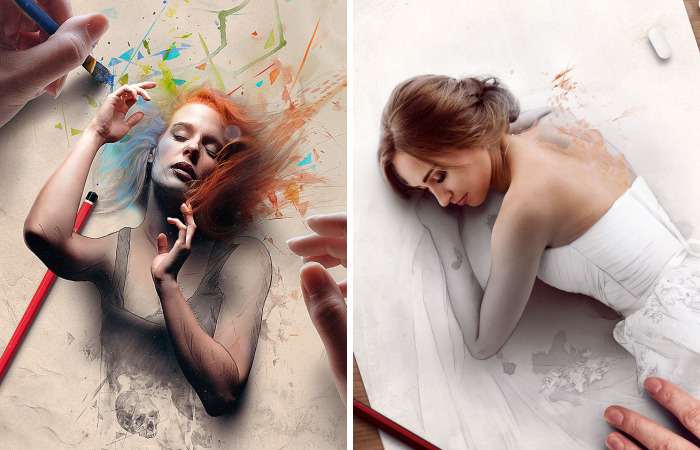 Brazilian Artist Creates Digital Paintings That Leap Off The Page