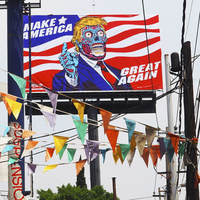 No American Billboard Company Dared To Display My Trump Art. Turns Out Only Mexico Had The Cojones!