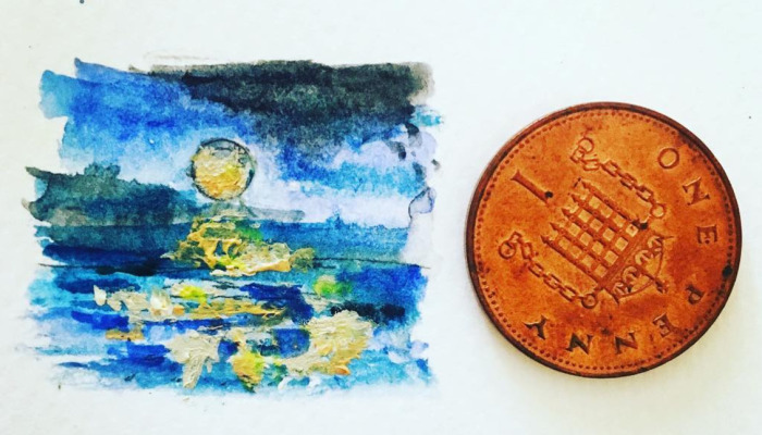 I Paint Miniature Watercolor Art For My 100-Day Drawing Challenge!