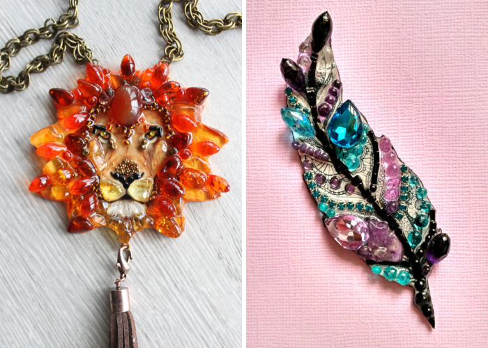 The Sunshine Of A Talent: Textured Brooches By Ekaterina Panfilova