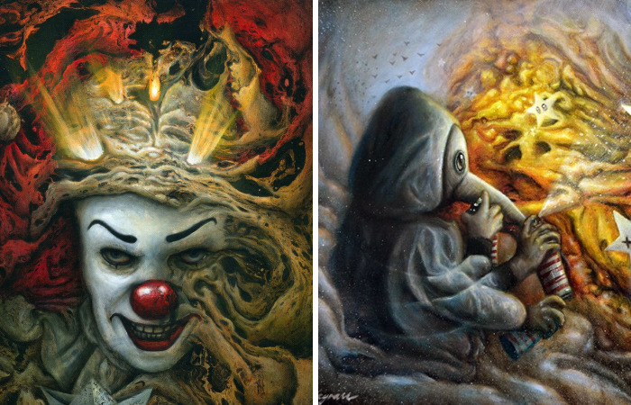 I Create Marbled Madness Using Oil Paint