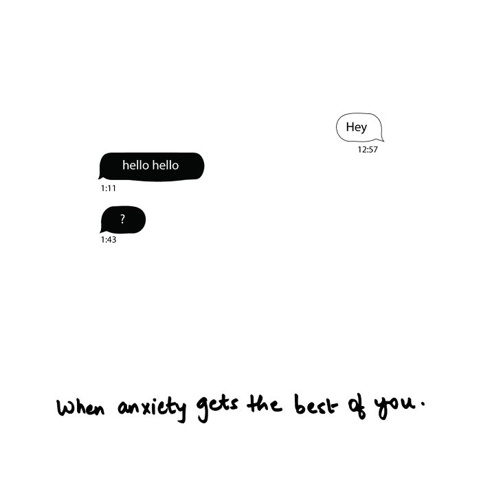 Drawing My Daily And Never Ending Anxieties In Black & White