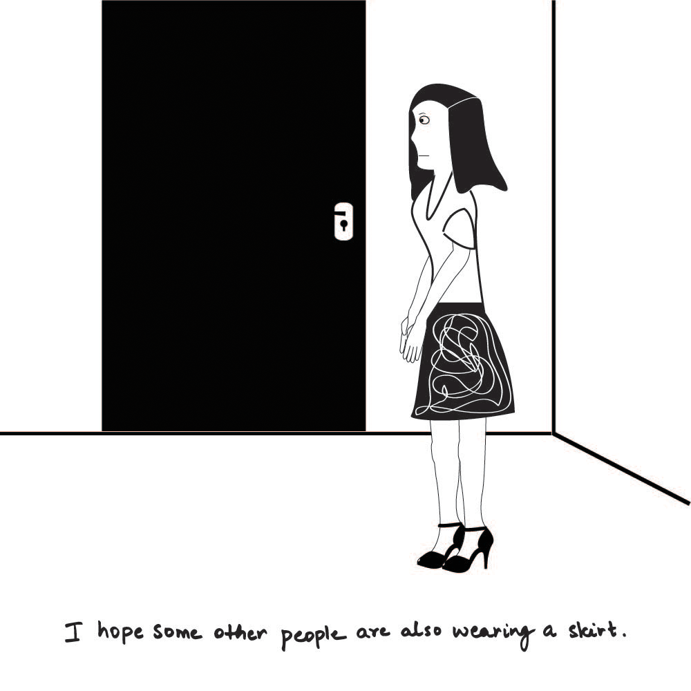 Drawing My Daily And Never Ending Anxieties In Black & White