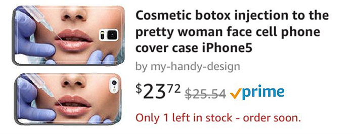 Cosmetic Botox Injection To The Pretty Woman Face Cell Phone Cover Case iPhone5