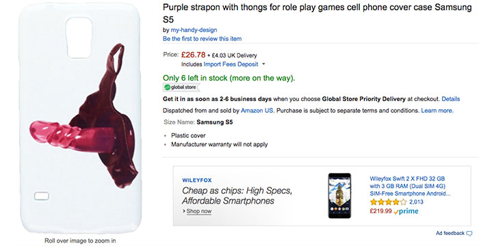 Purple Strapon With Thongs For Role Play Games Cell Phone Cover Case Samsung S5