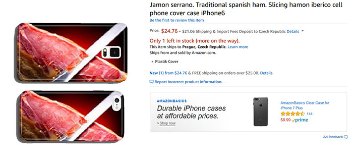 Jamon Serrano. Traditional Spanish Ham. Slicing Hamon Iberico Cell Phone Cover Case iPhone6