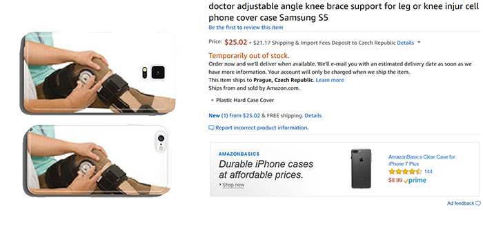 Doctor Adjustable Angle Knee Brace Support For Leg Or Knee Injure Cell Phone Cover Case Samsung S5