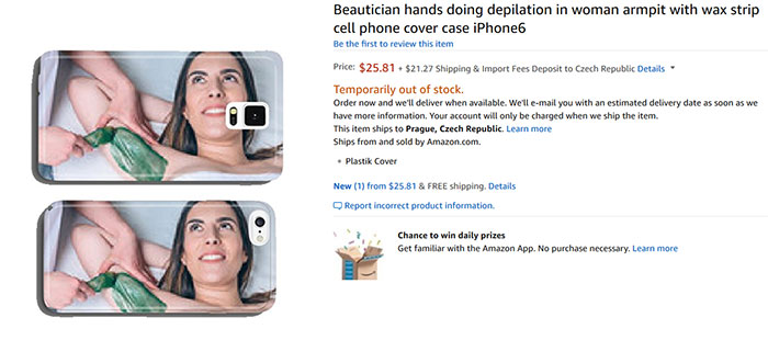 Beautician Hands Doing Depilation In Woman Armpit With Wax Strip Cell Phone Cover Case iPhone6