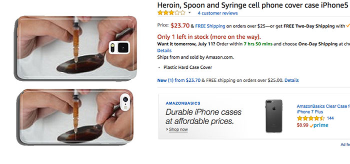 Heroin, Spoon And Syringe Cell Phone Cover Case iPhone5