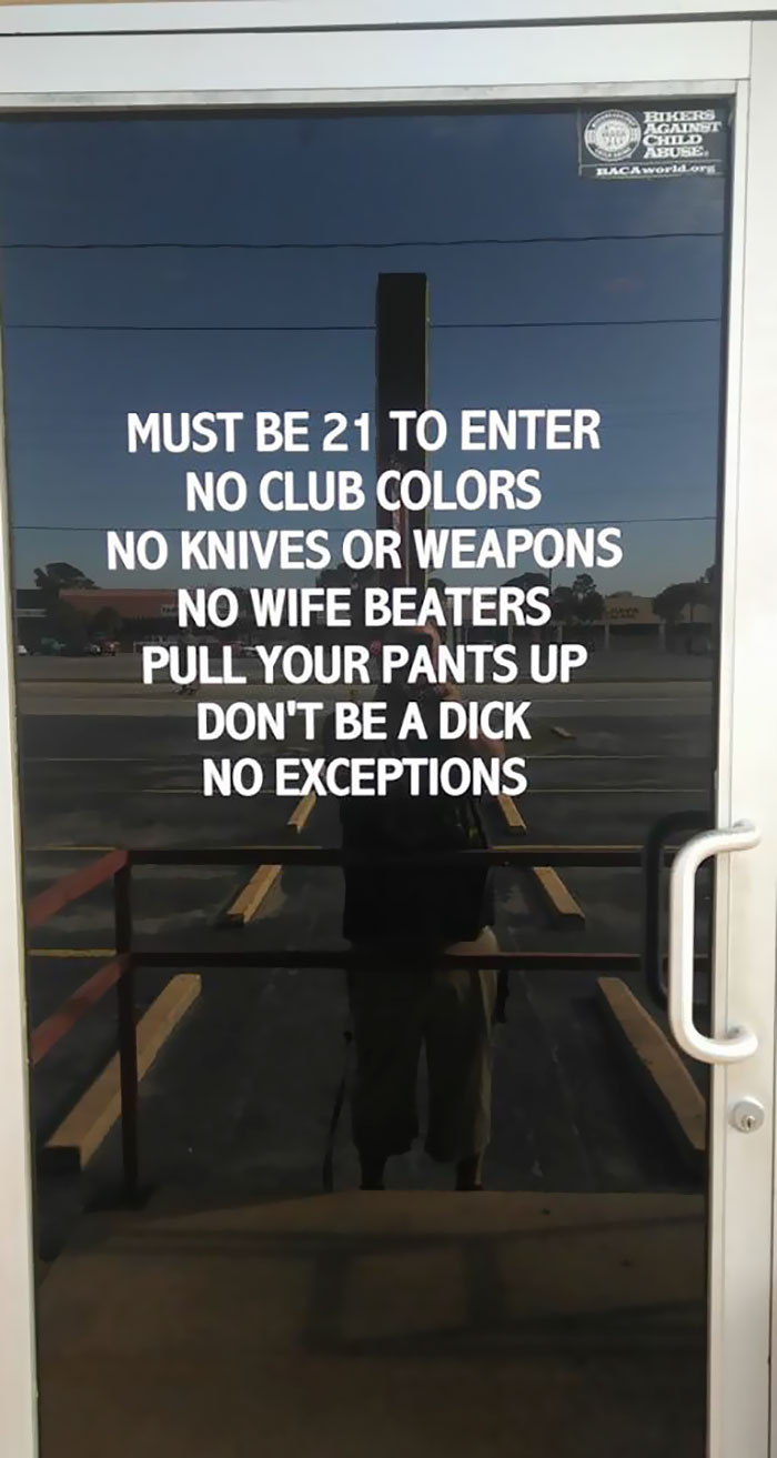 New Bar Door Sign In Florida