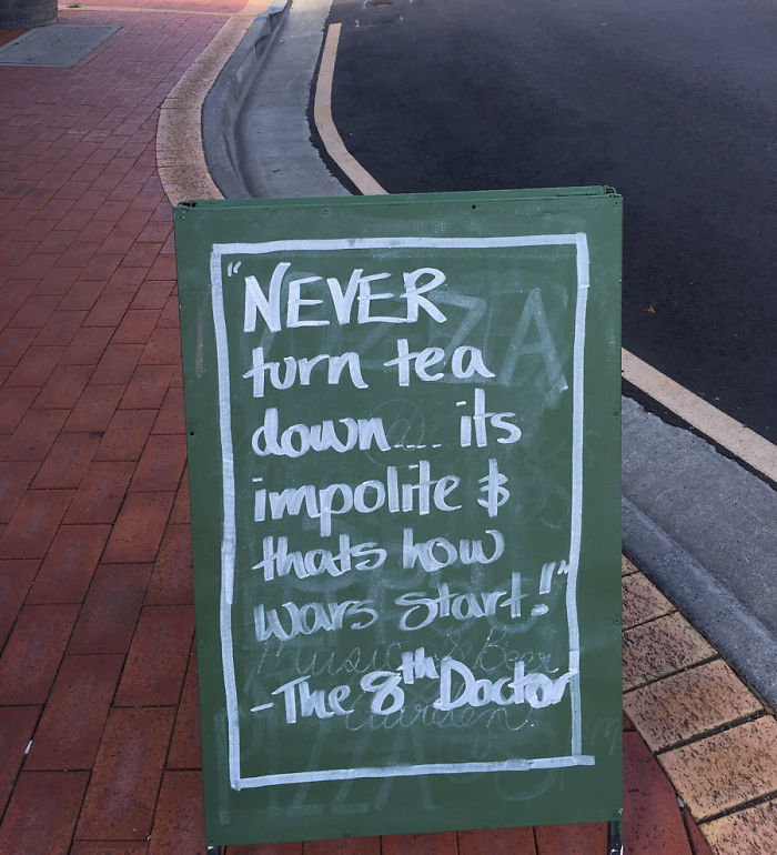 Sign Outside My Local Cafe