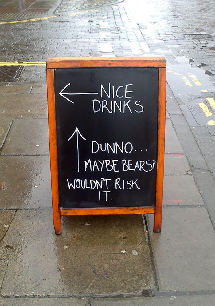 Most Convincing Bar Sign Ever